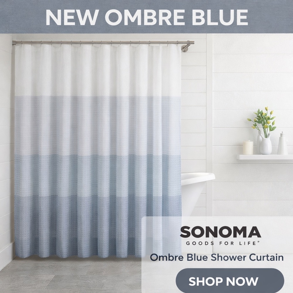 Sonoma Gradient Blue Shower Curtain